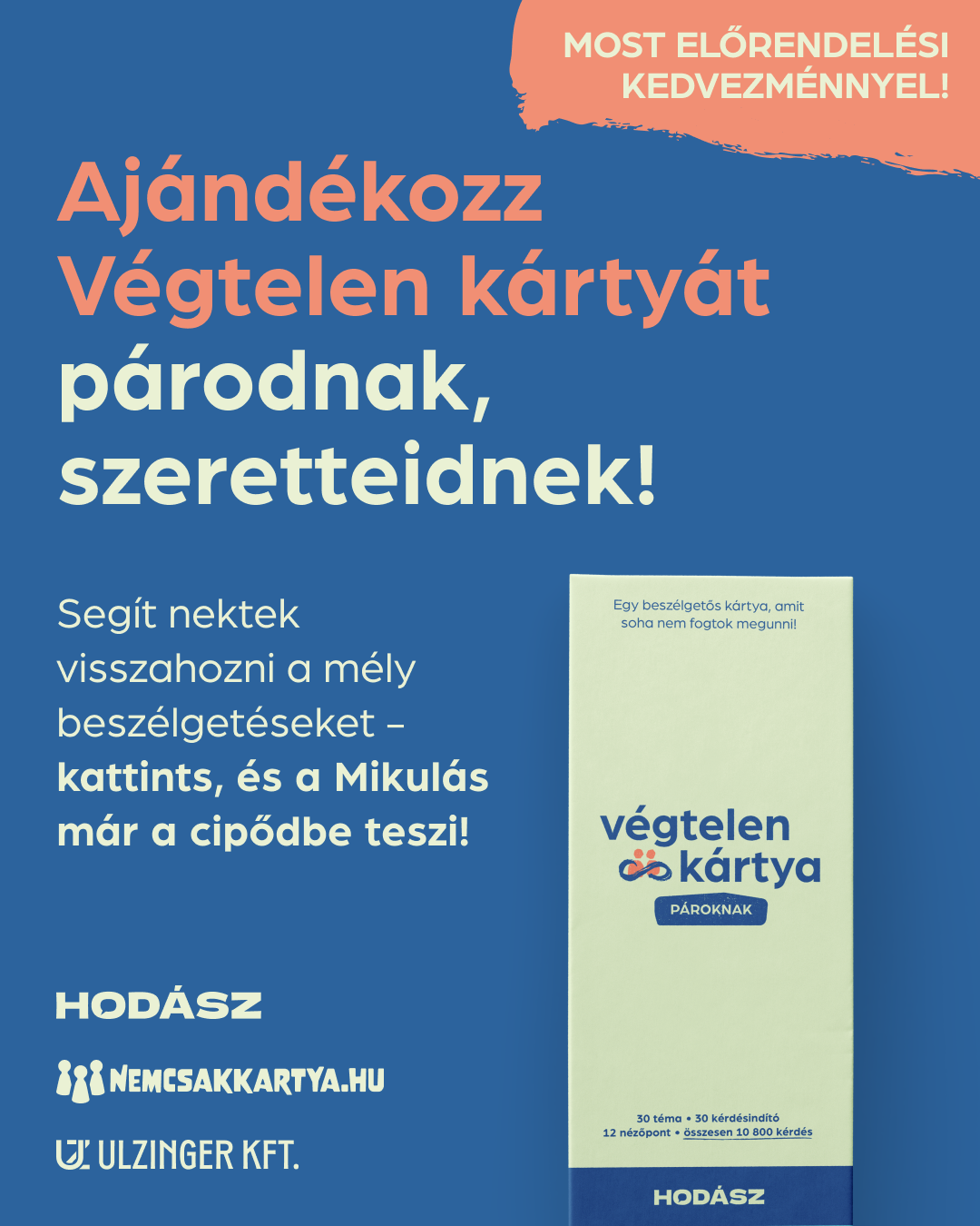 Ajándékozz Végtelen kártyát párodnak, szeretteidnek!